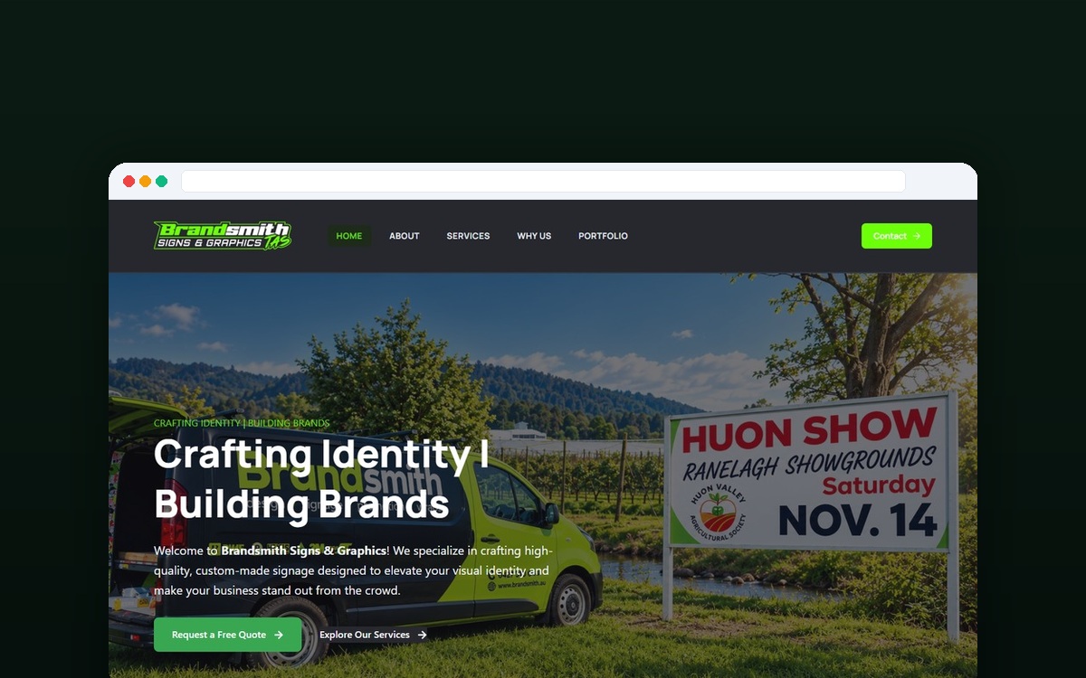 Brandsmith Signs & Graphics: Interactive Australian Signage Quoting & Fabrication Platform full architecture presentation