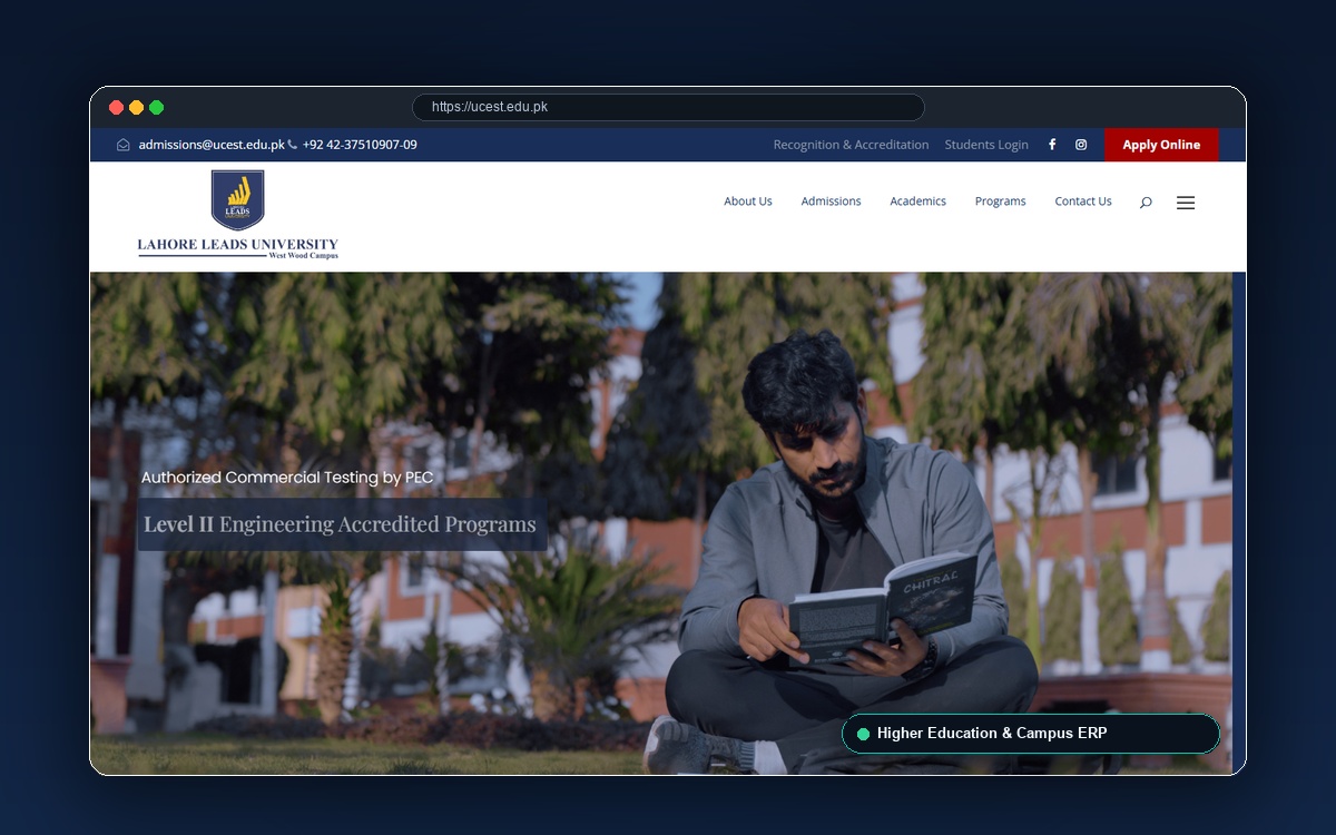 UCEST Leads University: High-Concurrency Campus Portal & Academic Management Engine full architecture presentation