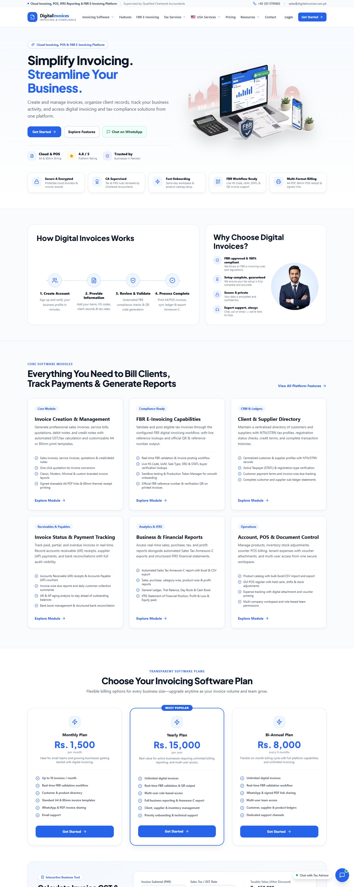 Digital Invoices showcase