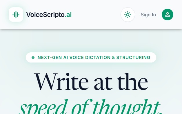 VoiceScripto.ai case study — custom SaaS and AI automation project by NexGen